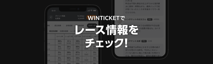 WINTICKETでレース情報をチェック